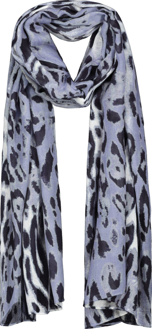 Schal - 620/smokey blue gemustert – Bild 6