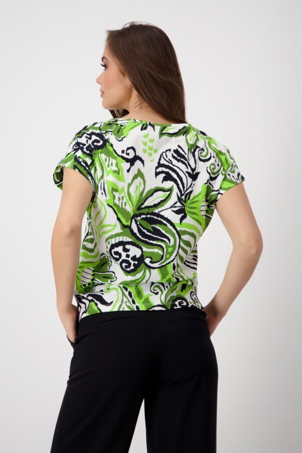T-Shirt - 661/matcha gemustert – Bild 3