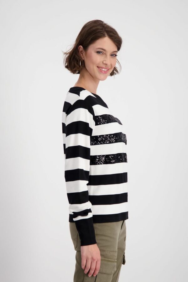 Pullover - 997/schwarz Ringel – Bild 2