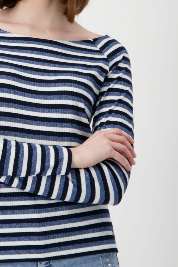 Pullover - 728/moonlight blue Ringel – Bild 4