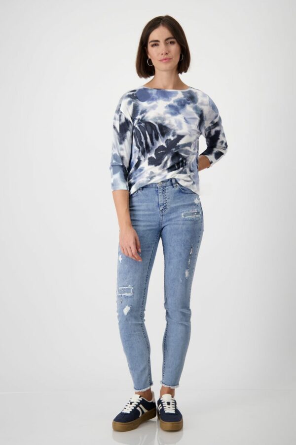 Pullover - 729/moonlight blue gemustert – Bild 5