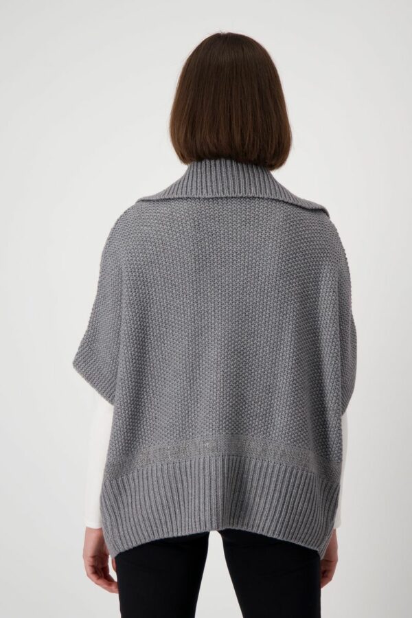 Strickjacke - 833/steel melange – Bild 3