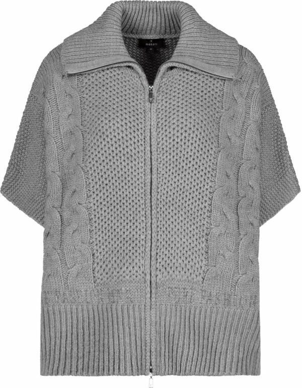 Strickjacke - 833/steel melange – Bild 6