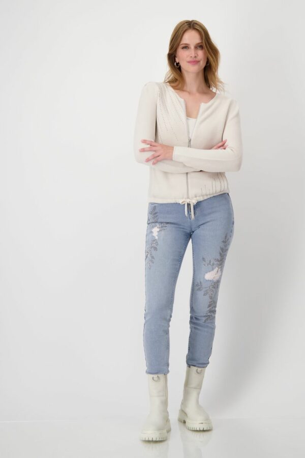 Strickjacke - 130/sandshell – Bild 5