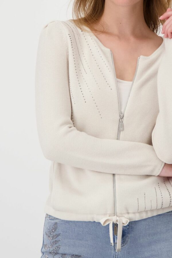 Strickjacke - 130/sandshell – Bild 4