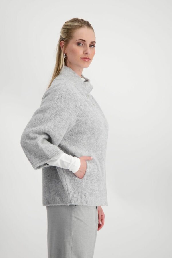 Strickjacke - 900/chrome melange – Bild 2