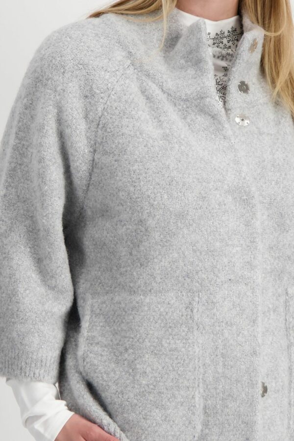 Strickjacke - 900/chrome melange – Bild 4