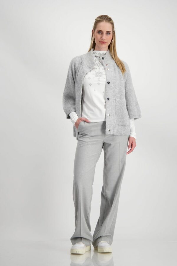 Strickjacke - 900/chrome melange – Bild 5