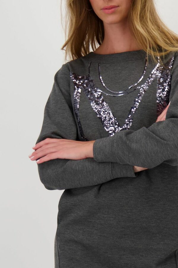 Kleid - 904/anthracite melange – Bild 4