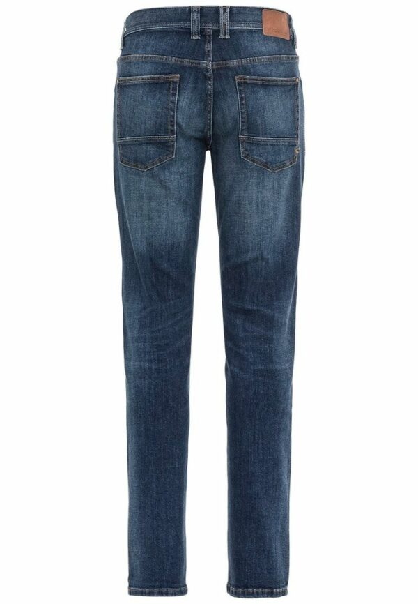Regular Fit Jeans aus Baumwolle mit Lederdetail – Bild 2