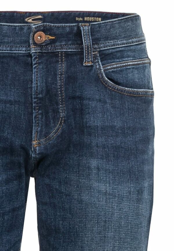 Regular Fit Jeans aus Baumwolle mit Lederdetail – Bild 3