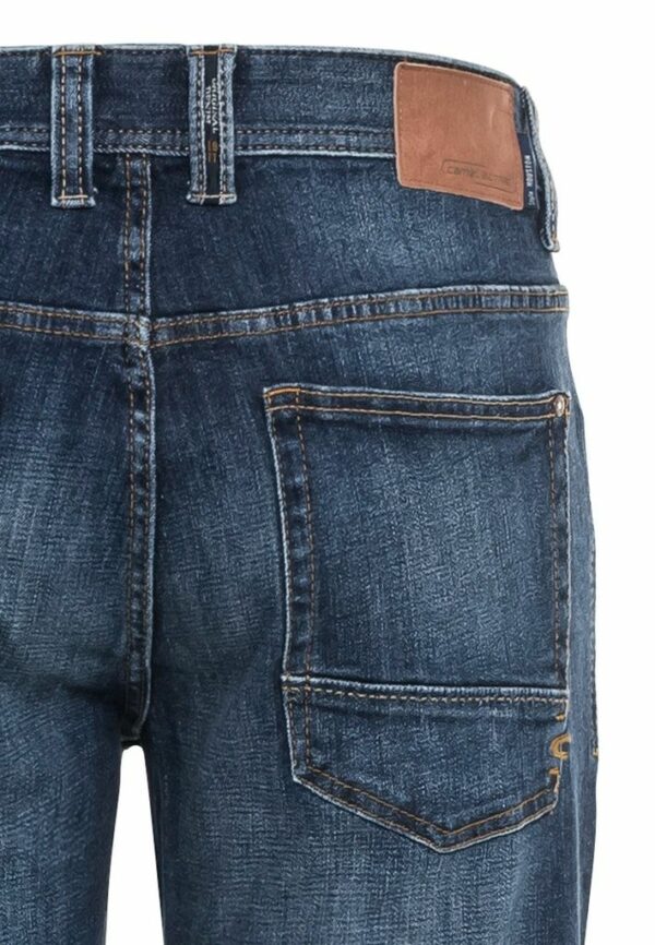 Regular Fit Jeans aus Baumwolle mit Lederdetail – Bild 4