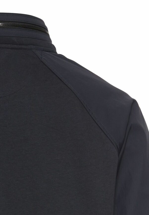 Sweatjacke mit einrollbarer Kapuze – Bild 4