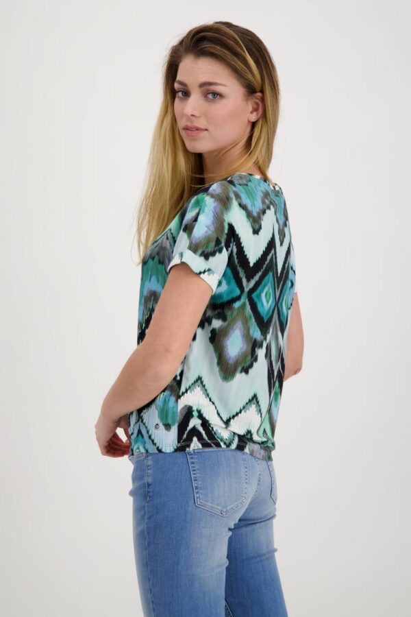 T-Shirt - 614/fresh mint gemustert – Bild 2