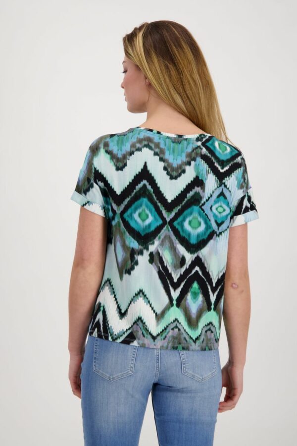 T-Shirt - 614/fresh mint gemustert – Bild 3