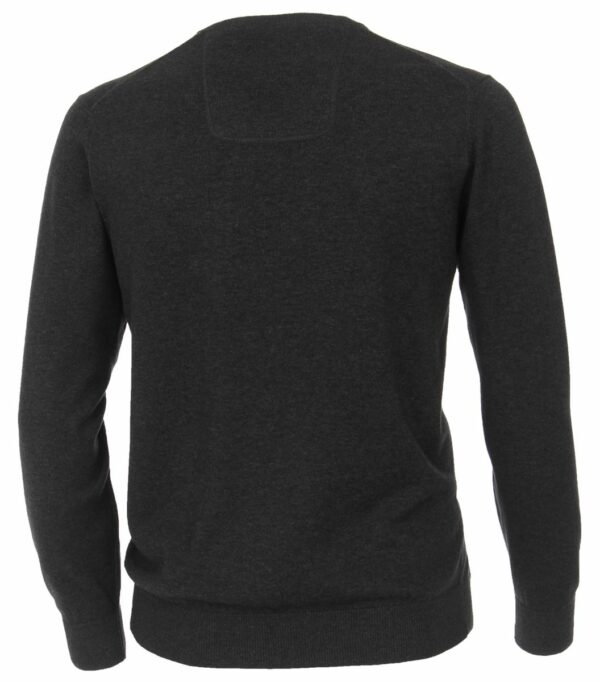 Pullover mit V-Ausschnitt uni 004430 – Bild 3