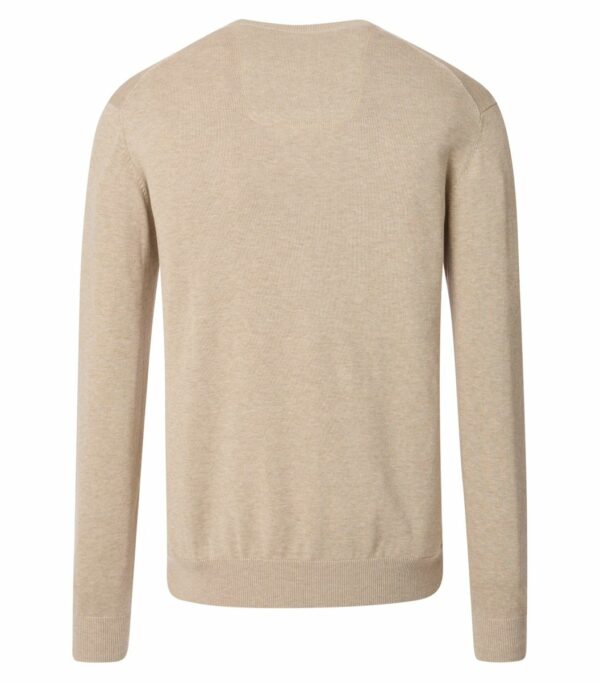 Pullover mit V-Ausschnitt uni 004430 – Bild 2