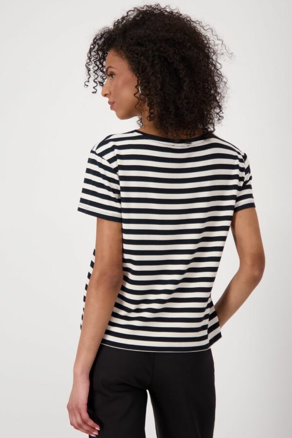 T-Shirt - 997/schwarz Ringel – Bild 3
