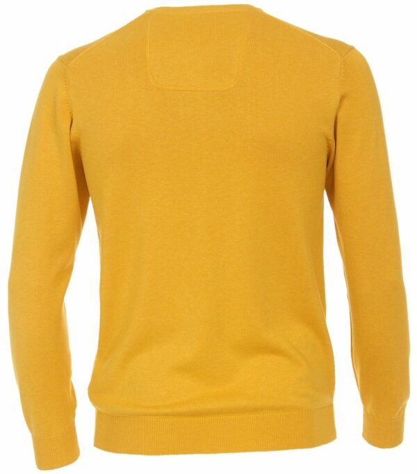 Pullover mit V-Ausschnitt uni 004430 – Bild 3